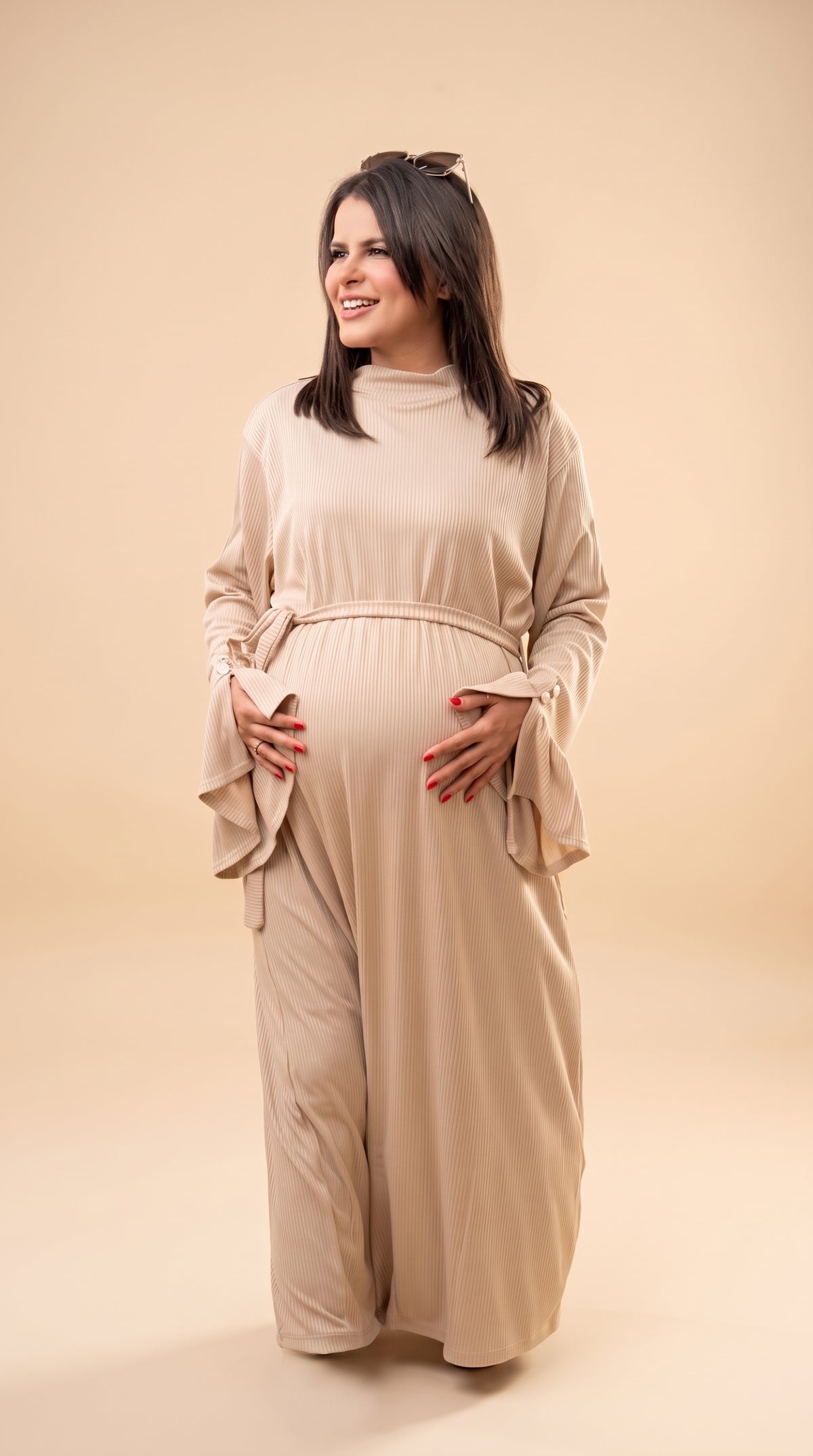 Femi Dress, Beige