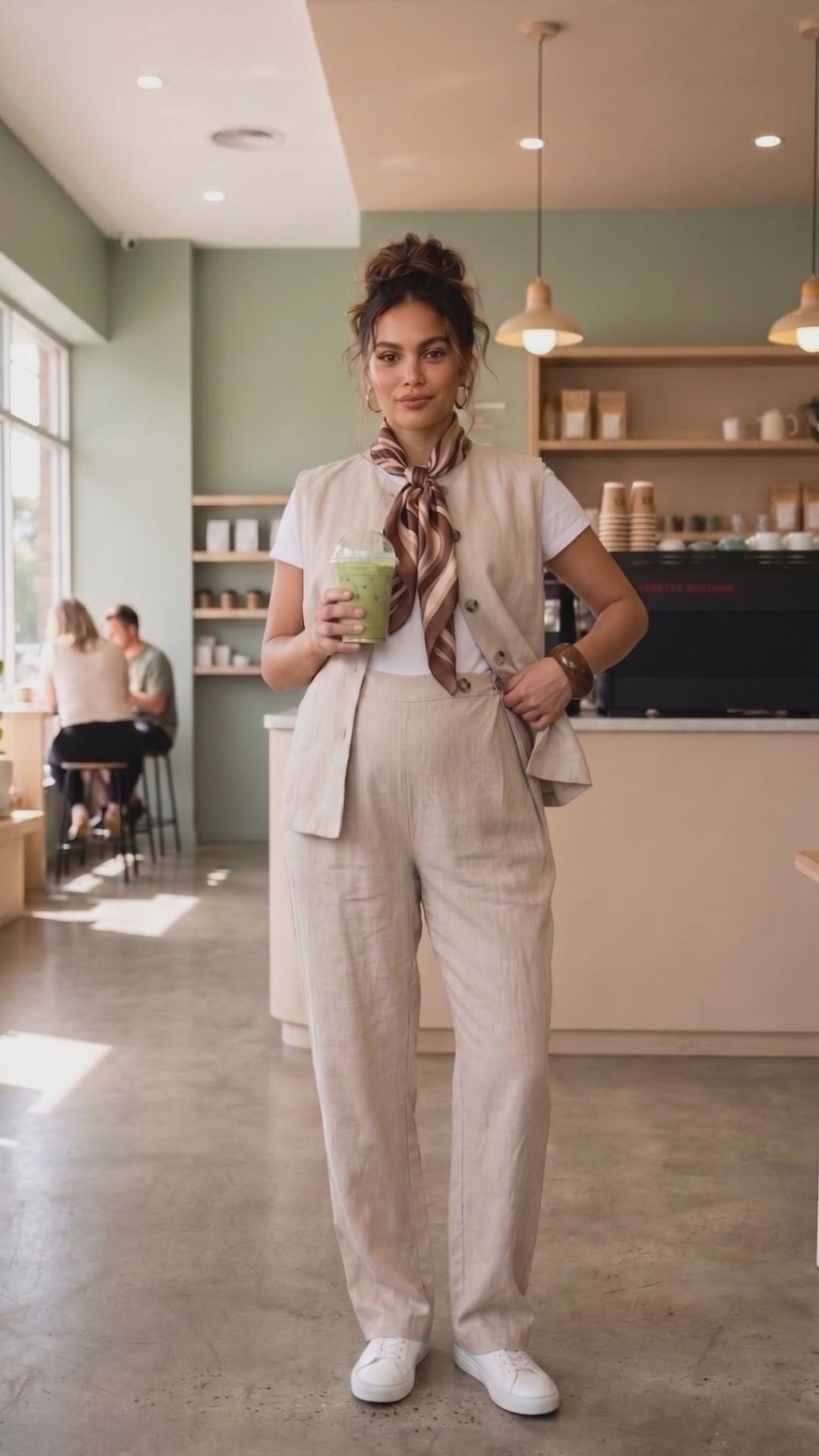 The Beige Linen Set