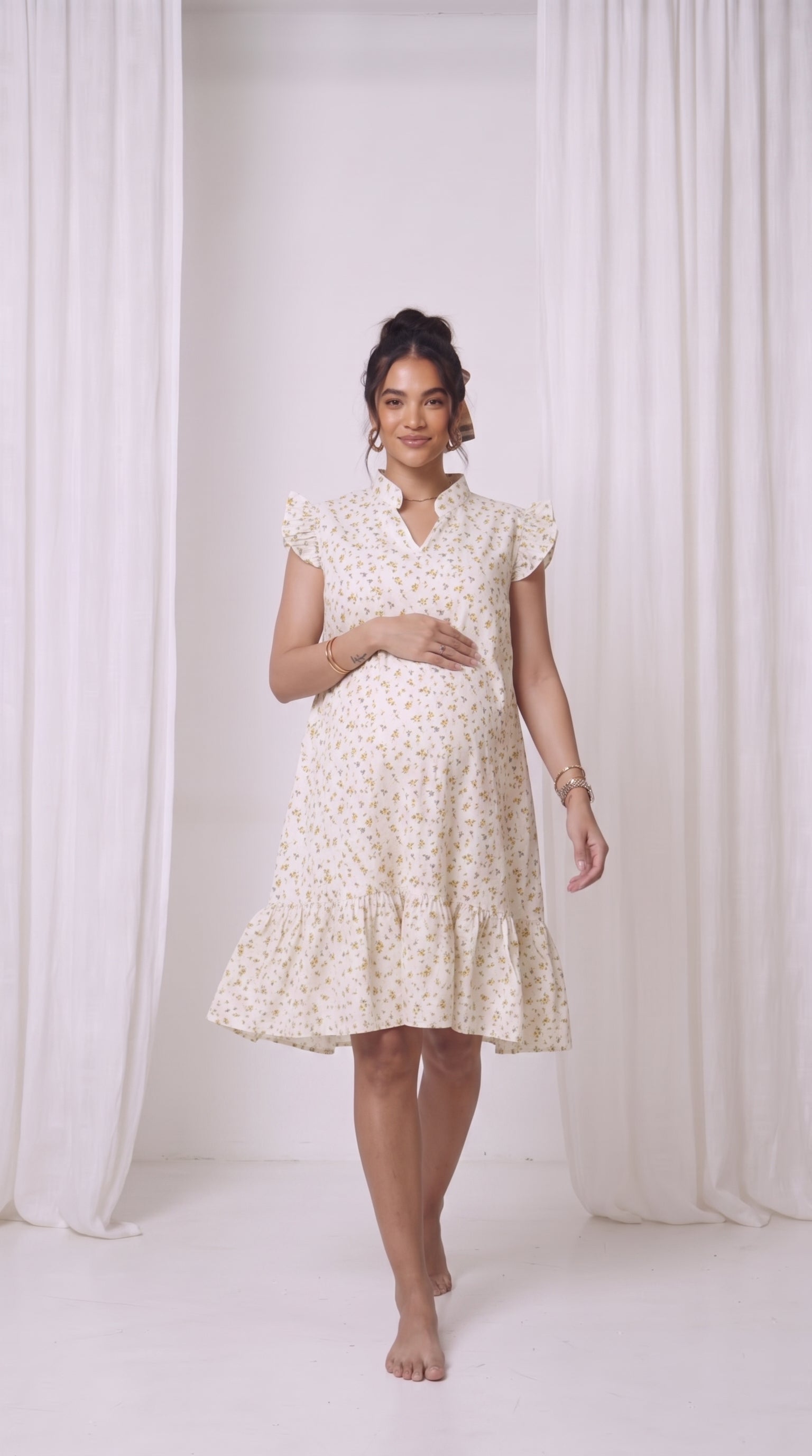 Yellow Flowery Dress