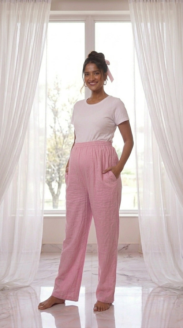 The Pink Linen Pants