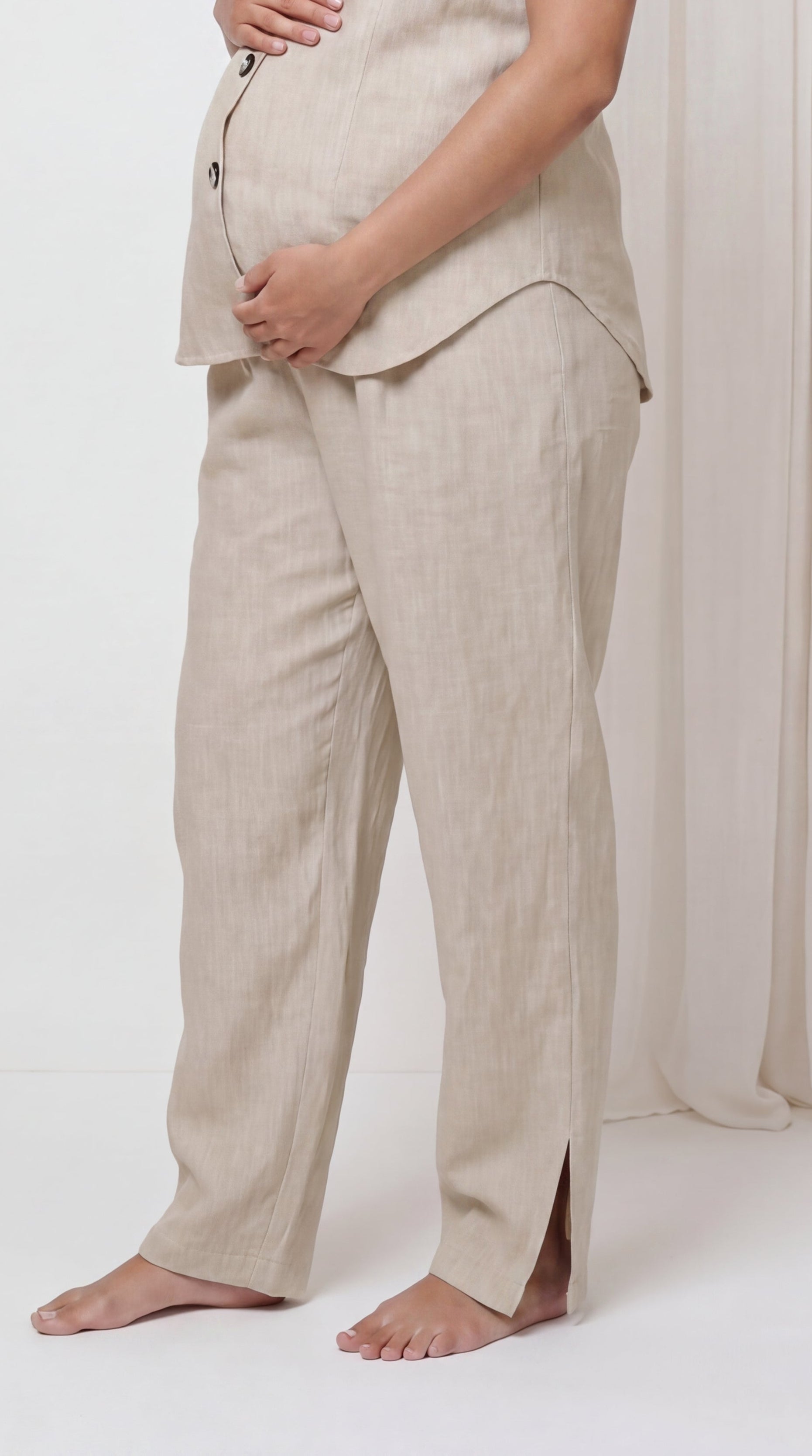 The Beige Linen Pants