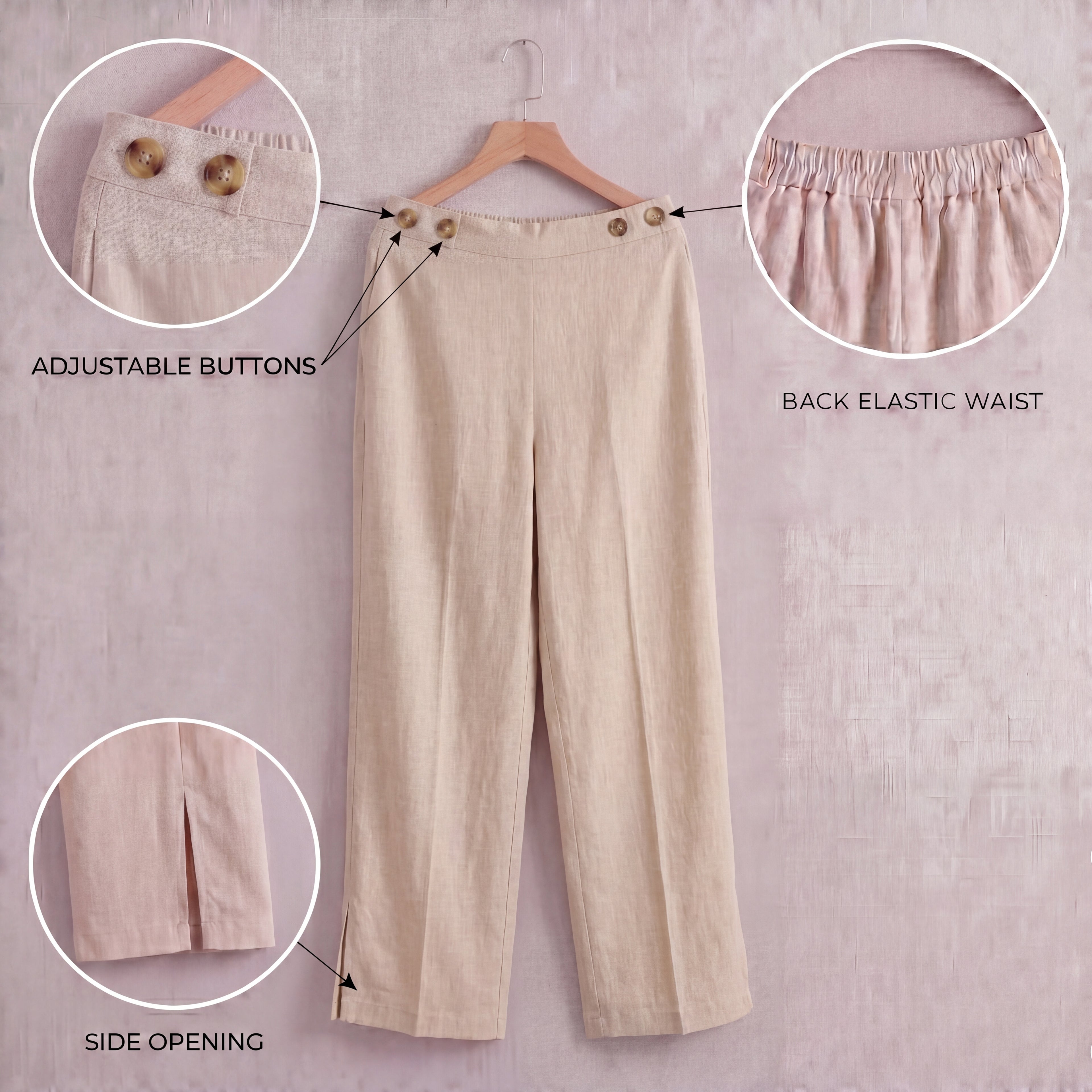 The Beige Linen Pants